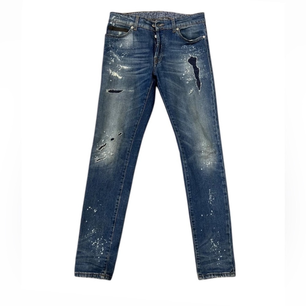 Marcelo Burlon Mens Distressed Denim Jeans Size 29 Great Condition